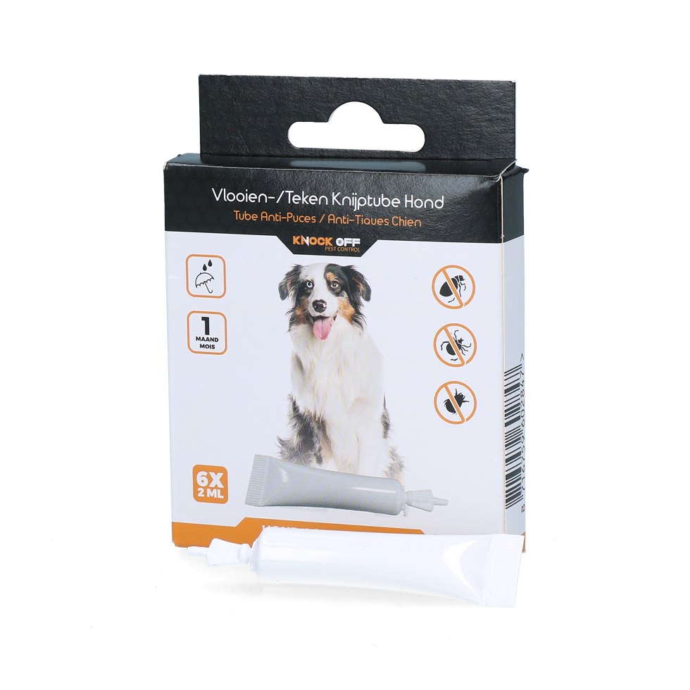 Knock Pest flea/tick squeeze tube dog &gt;15 kg NL+FR