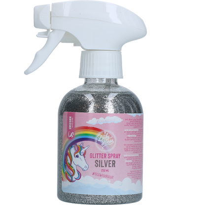 Lucky Horse Unicorn Green Glitter Spray