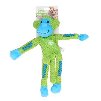 Pawise Rope leg Monkey w/multi Squeaker