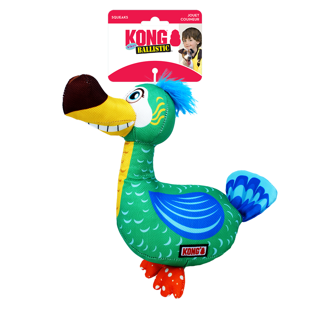 KONG Ballistic Vibez Birds Assorted Md/Lg