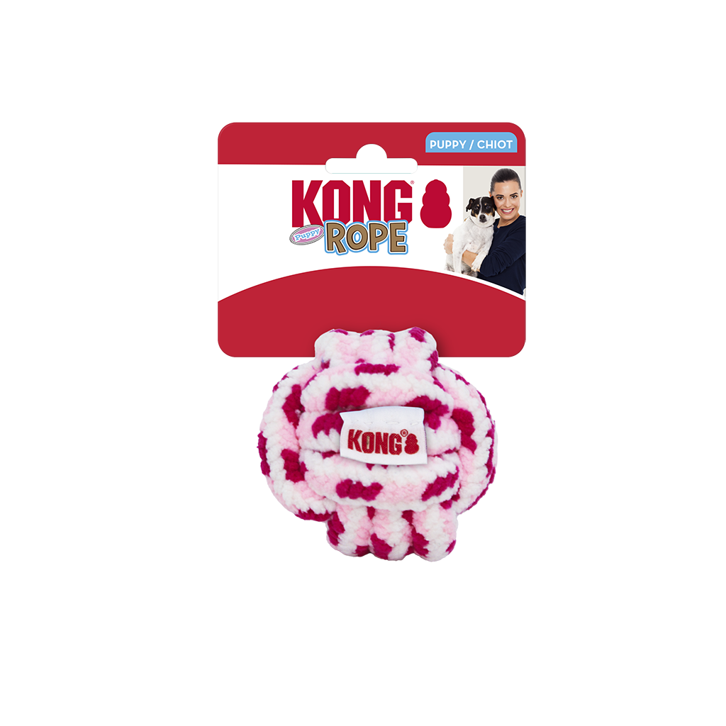 KONG Rope Ball Puppy Assorted Lg