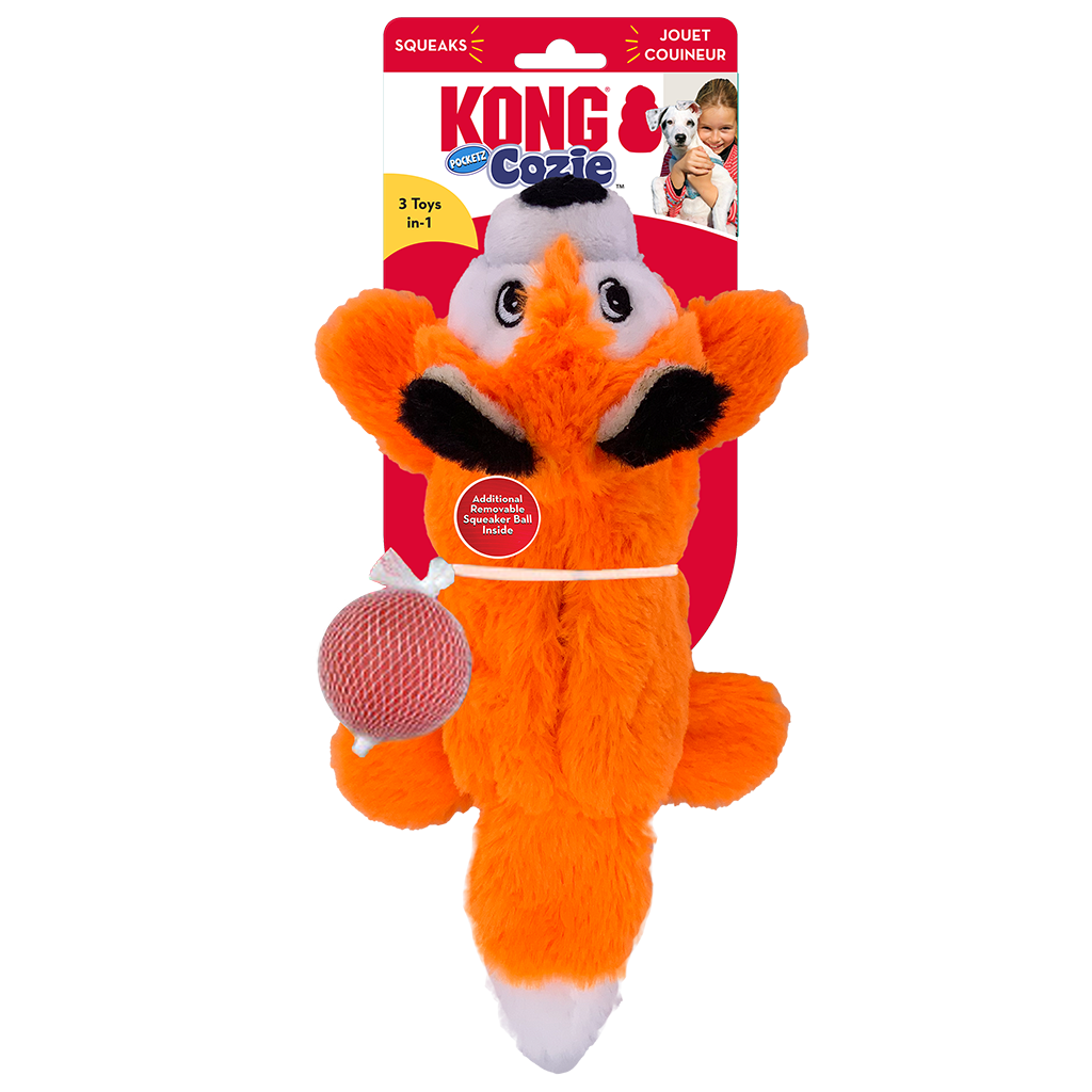 KONG Cozie Pocketz Fox Md