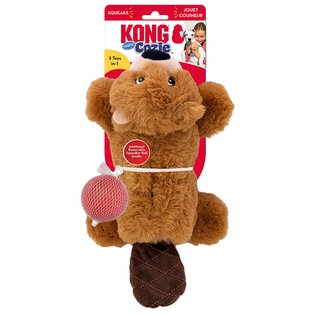 KONG Cozie Pocketz Beaver Md