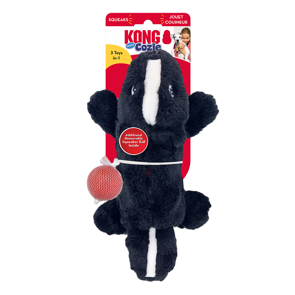 KONG Cozie Pocketz Skunk Sm