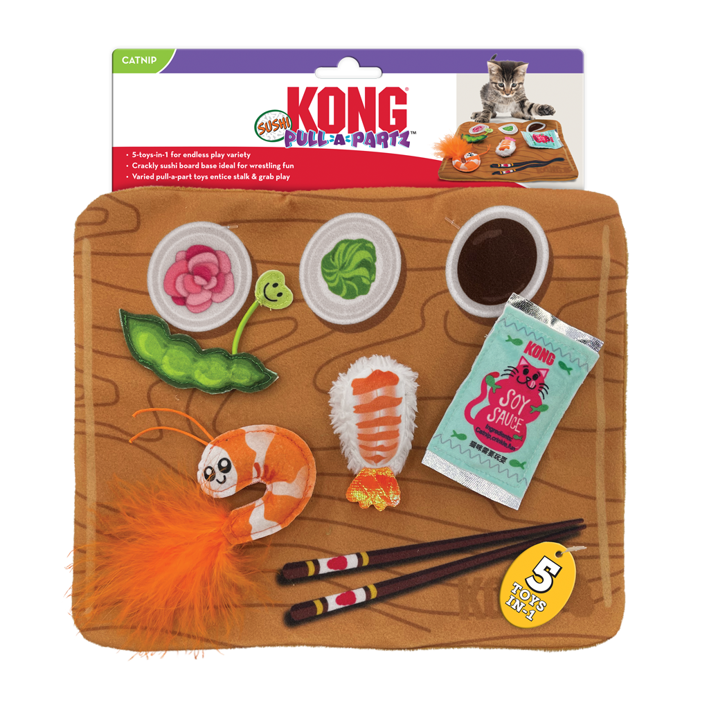 KONG Pull-A-Partz Sushi