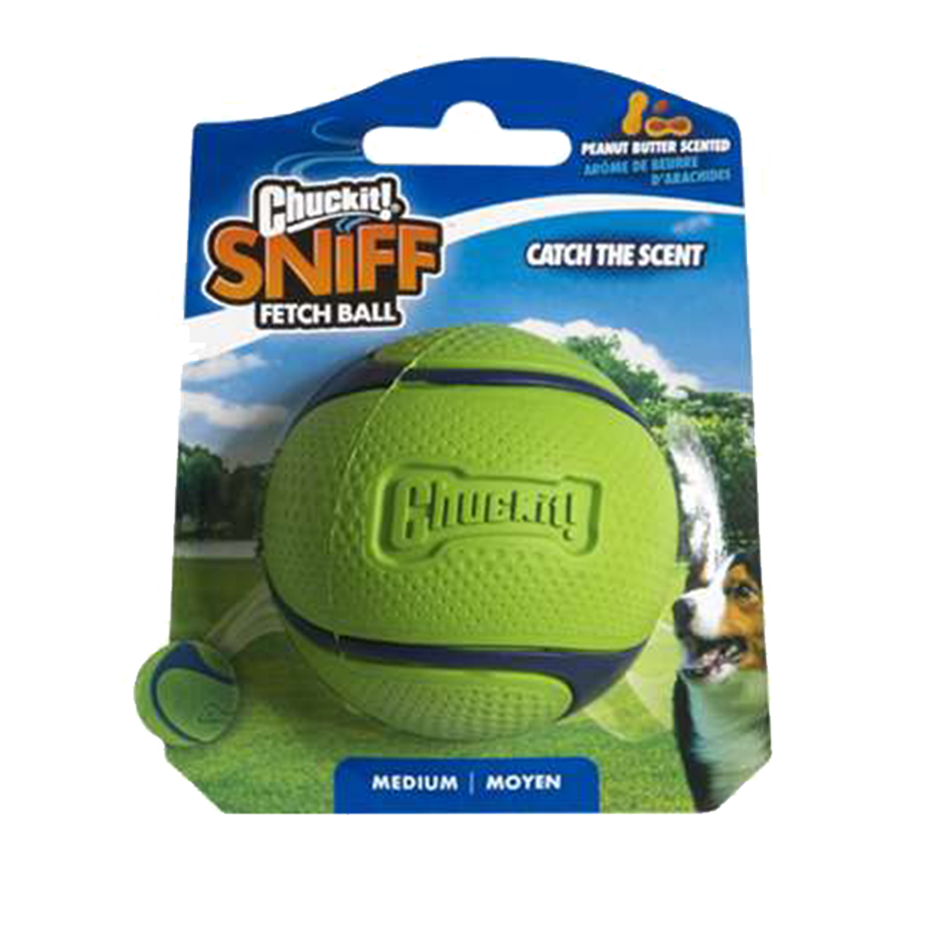 Chuckit Sniff Fetch Ball PB MD 1-pack