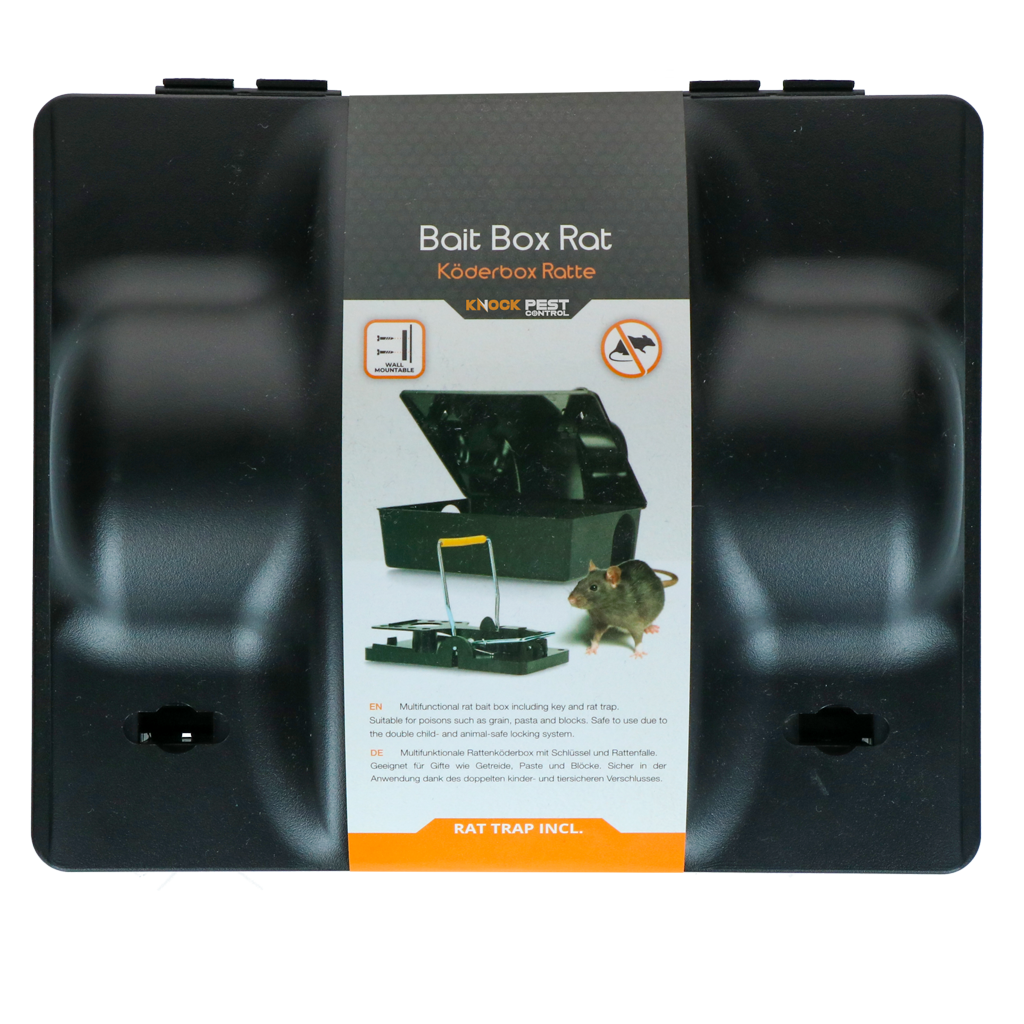 Knock Pest Baitbox Rat/Mouse Dual bait with rat trap