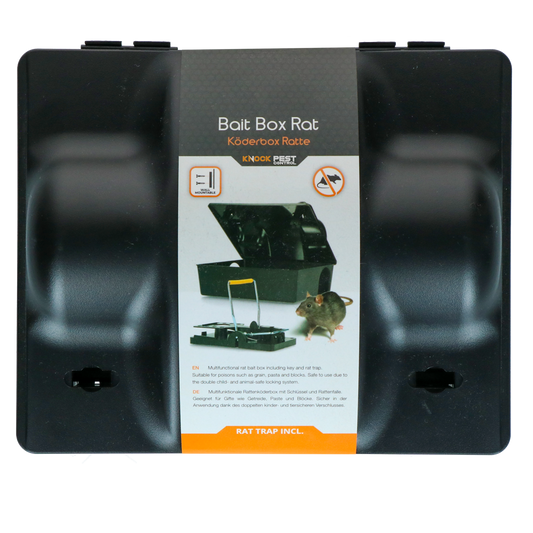 Knock Pest Baitbox Rat/Mouse Dual bait with rat trap