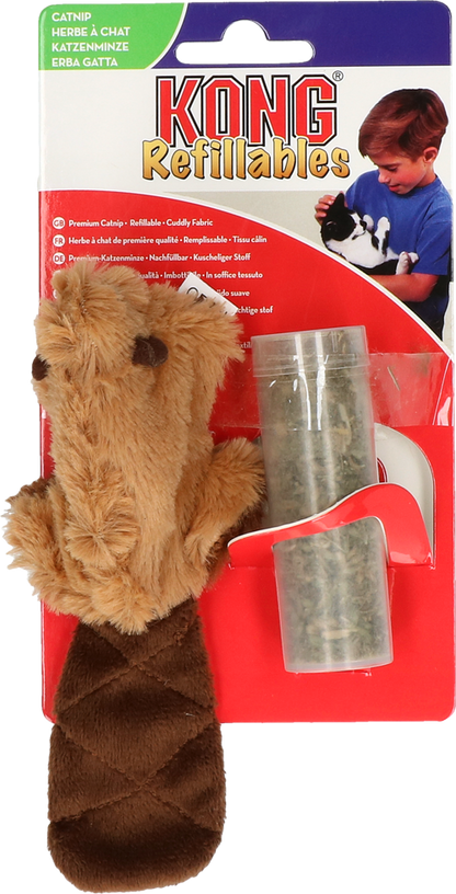 KONG Cat Refillable Catnip Beaver