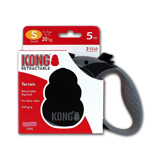 KONG Retractable Leash Terrain Black S (5m/20kg)