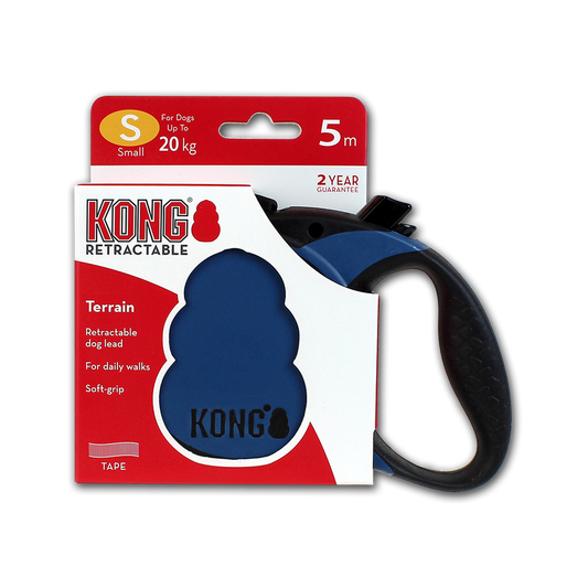 KONG Retractable Leash Terrain Blue S (5m/20kg)