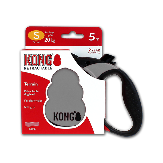 KONG Retractable Leash Terrain Grey S (5m/20kg)