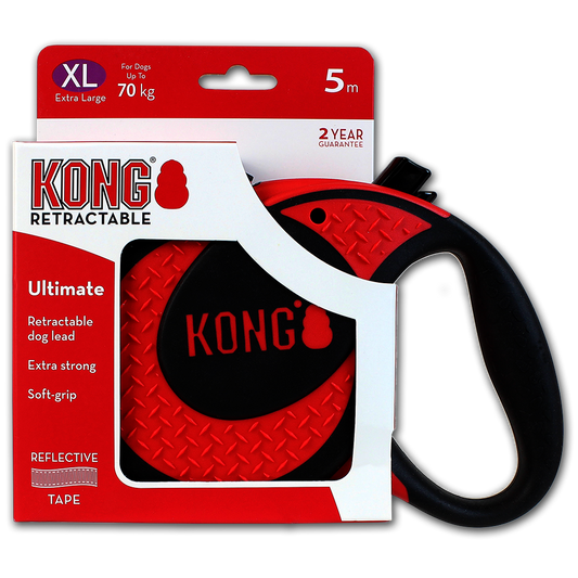 KONG Retractable Leash Ultimate Red XL (5m/70kg)