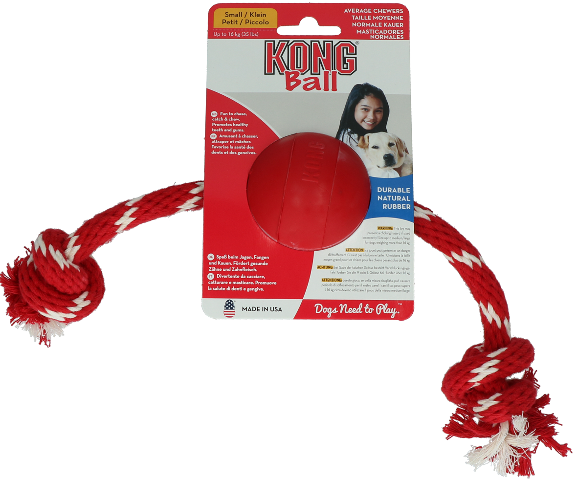 KONG Ball w/Rope Small