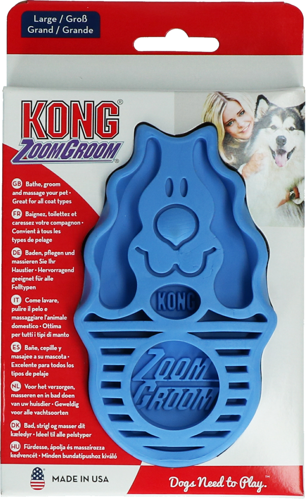 KONG ZoomGroom Boysenberry Large