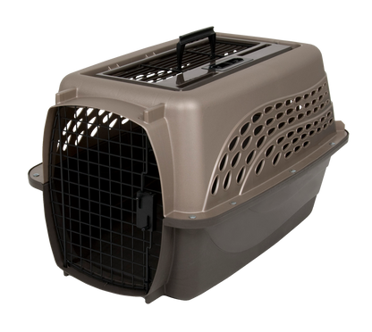 Petmate 2 Door Top Load Kennel S Brown