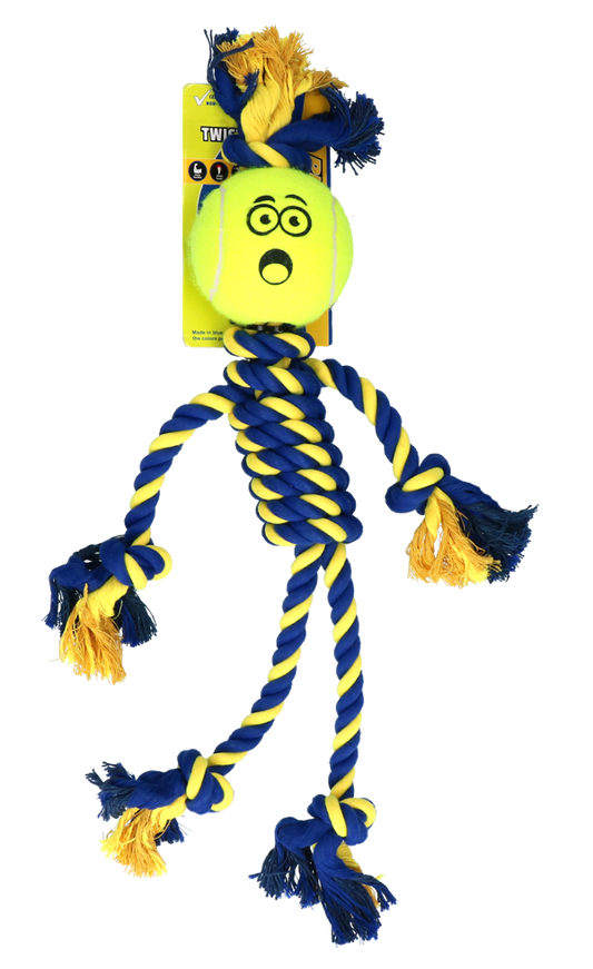 Braide Rope Giant Rasta Man met 10cm Tennis Ball