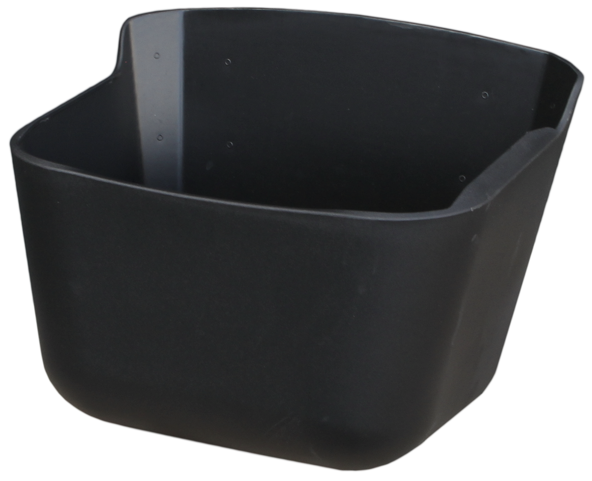 Feed/water bowl 15 l corner/wall anti spill and plug