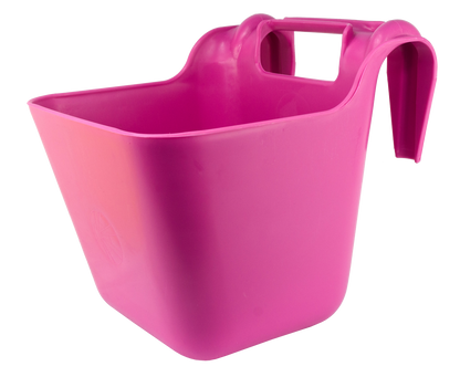 Feed trough with plastic hooks pink 13,5 l plastic