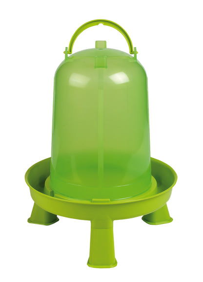 Poultry drinker with legs 3 l green lemon