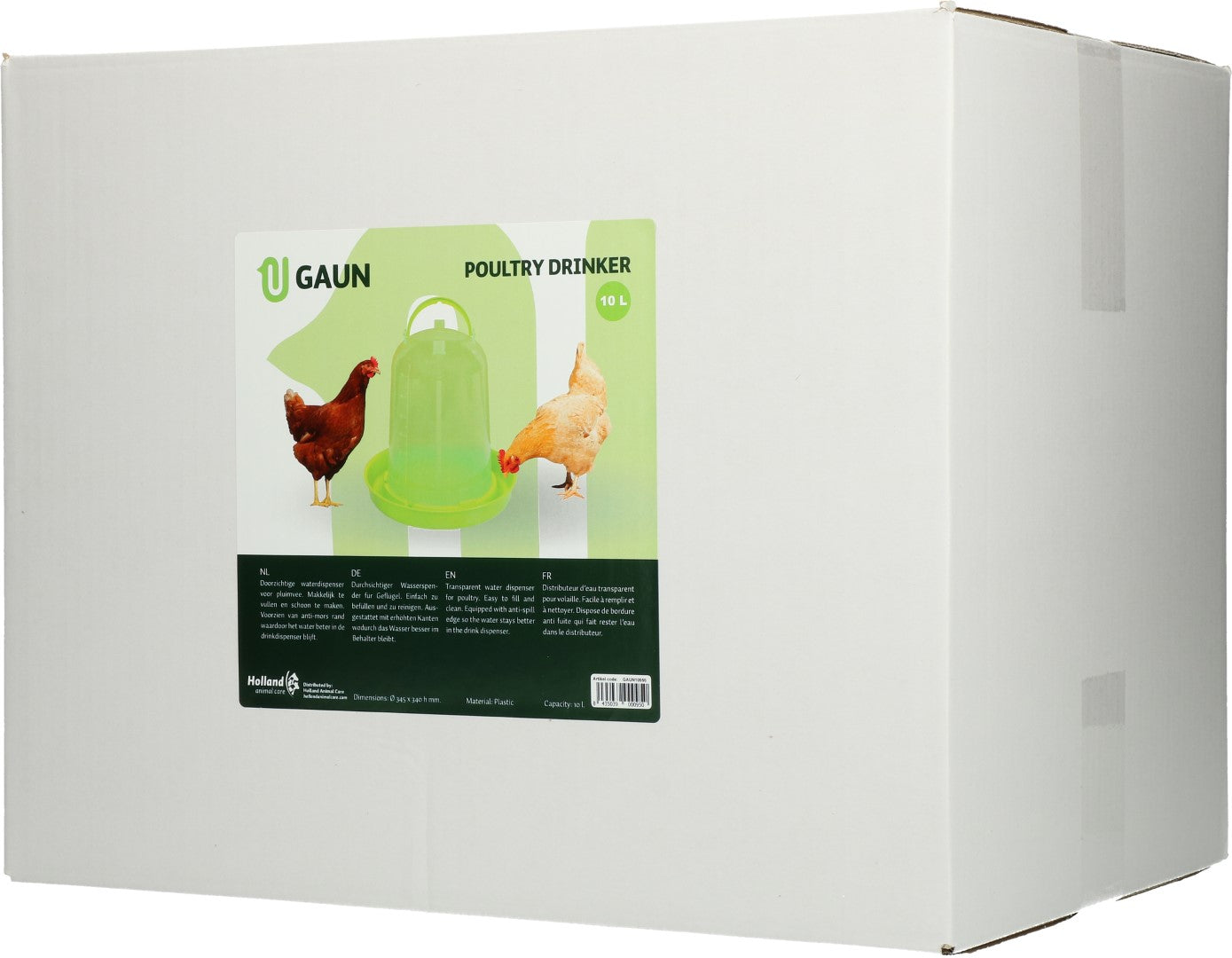 Poultry drinker 10 l lemon with plug