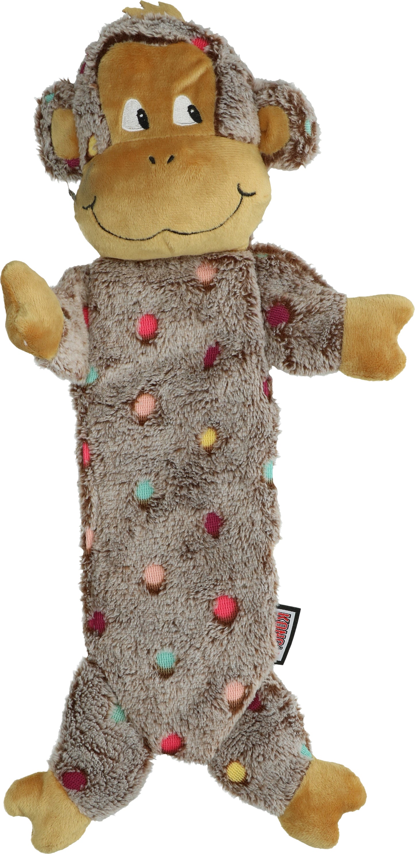 KONG Low Stuff Speckles Monkey Lg