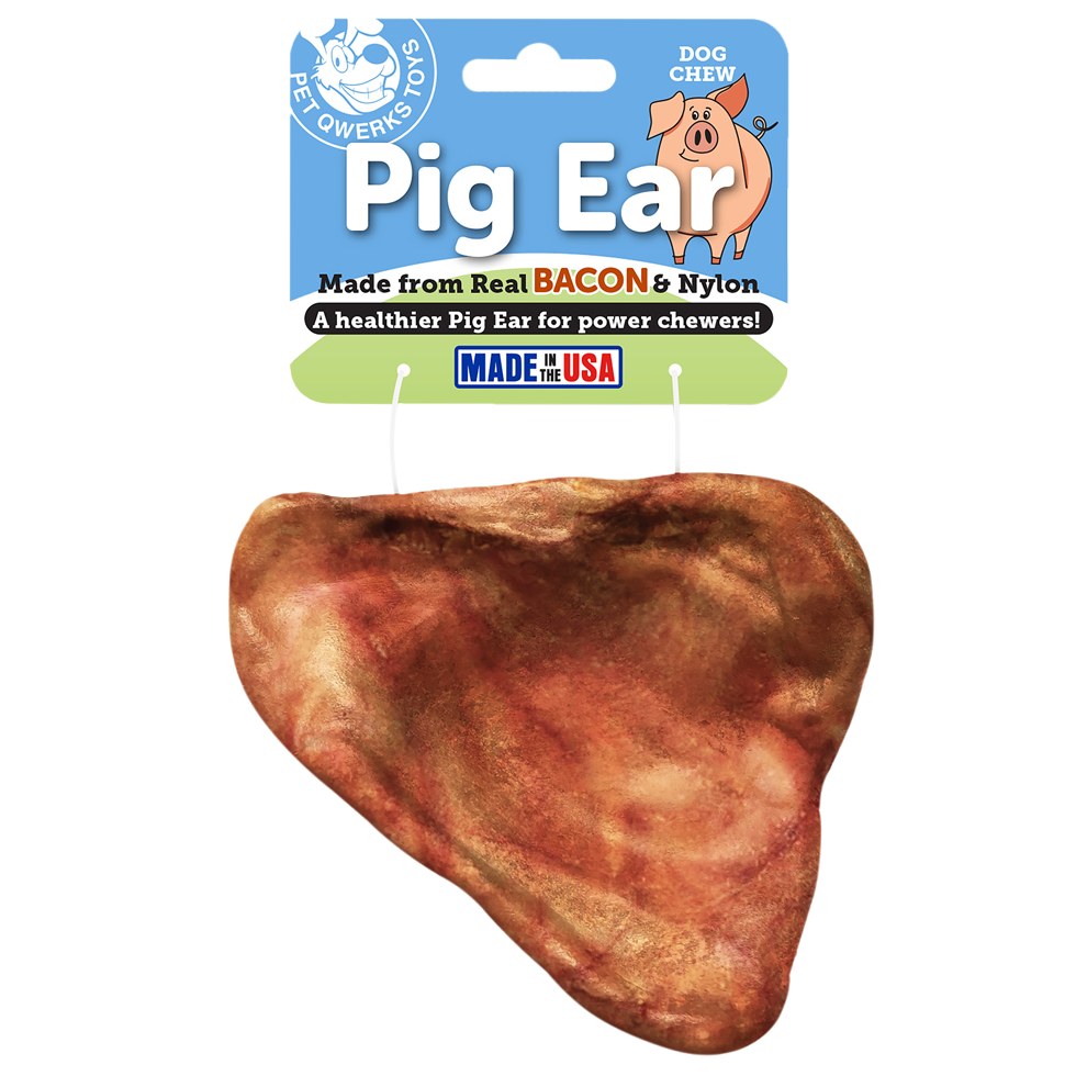 Pet Qwerks  Bacon Pig Ear - Medium