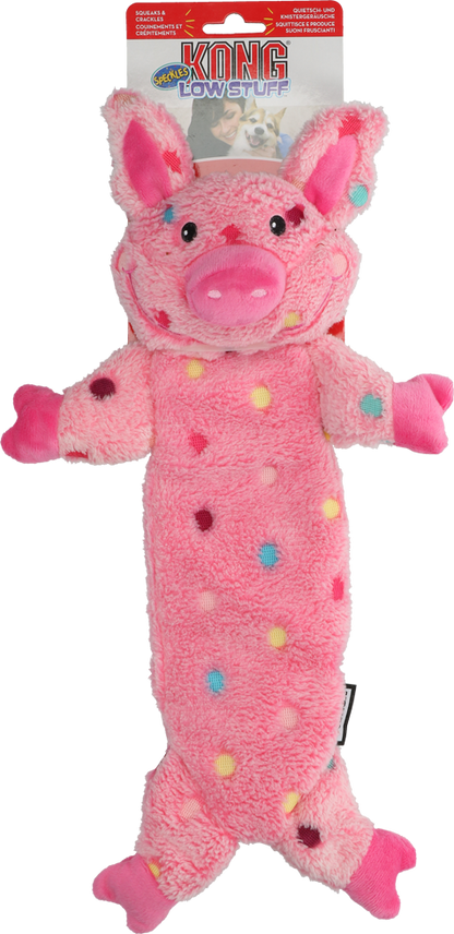 KONG Low Stuff Speckles Pig Lg