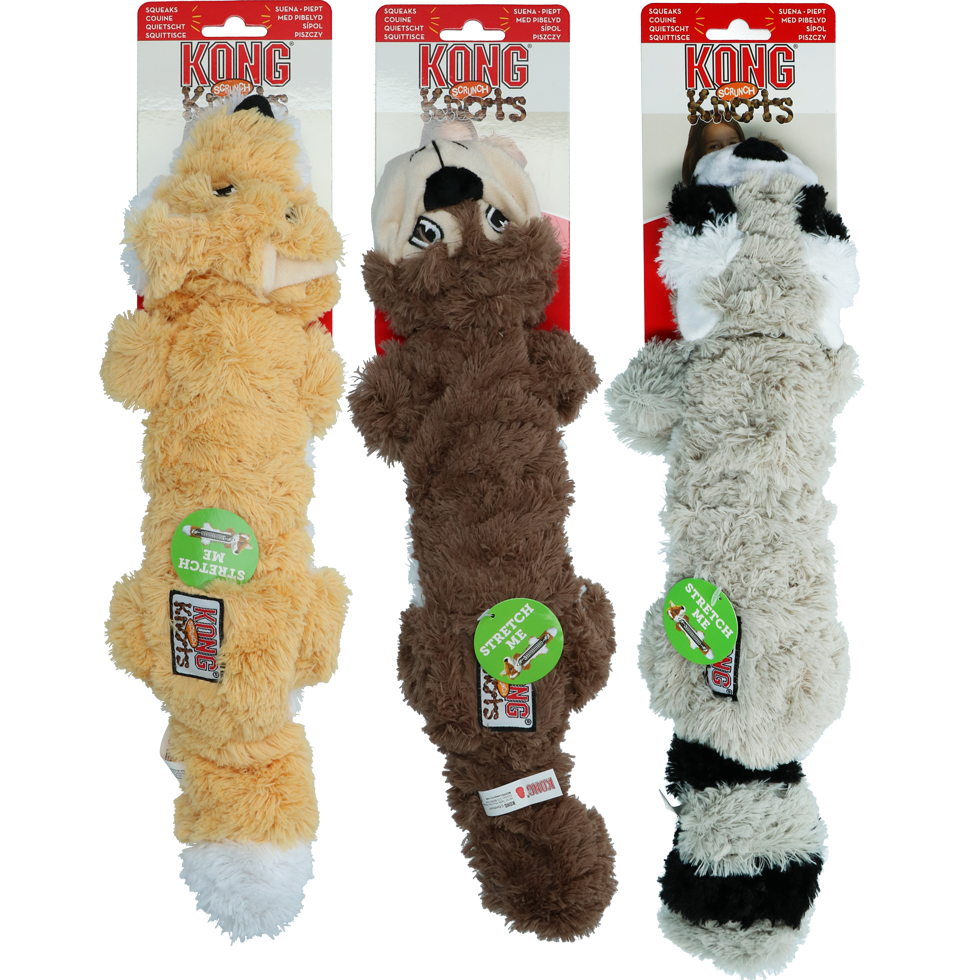 KONG Scrunch Knots Raccoon M L Millie s Pet Supplies Store